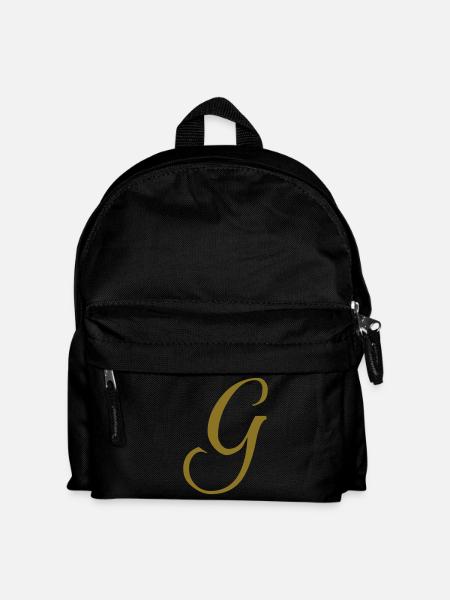 Buchstabe G - Kinder Rucksack - Schwarz