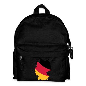 Deutschland Karte - Kinder Rucksack - Schwarz - Vorne