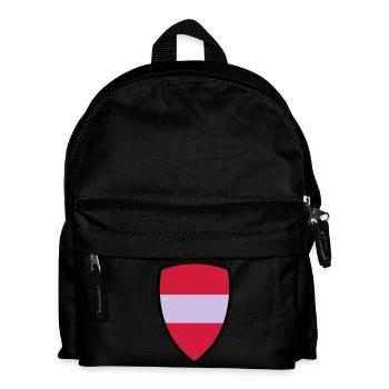 österreich fahne - Kinder Rucksack - Schwarz - Vorne