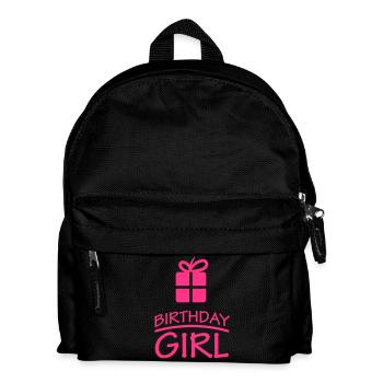 Happy Birthday Girl Present Logo - Kids' Backpack - black - Front