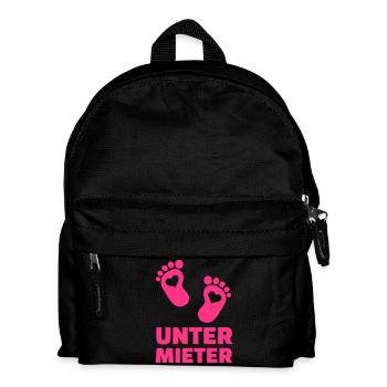 Schwanger - Kinder Rucksack - Schwarz - Vorne