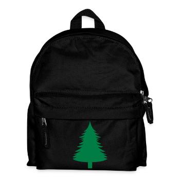 Fichte, Tanne, Wald1 - Kinder Rucksack - Schwarz - Vorne