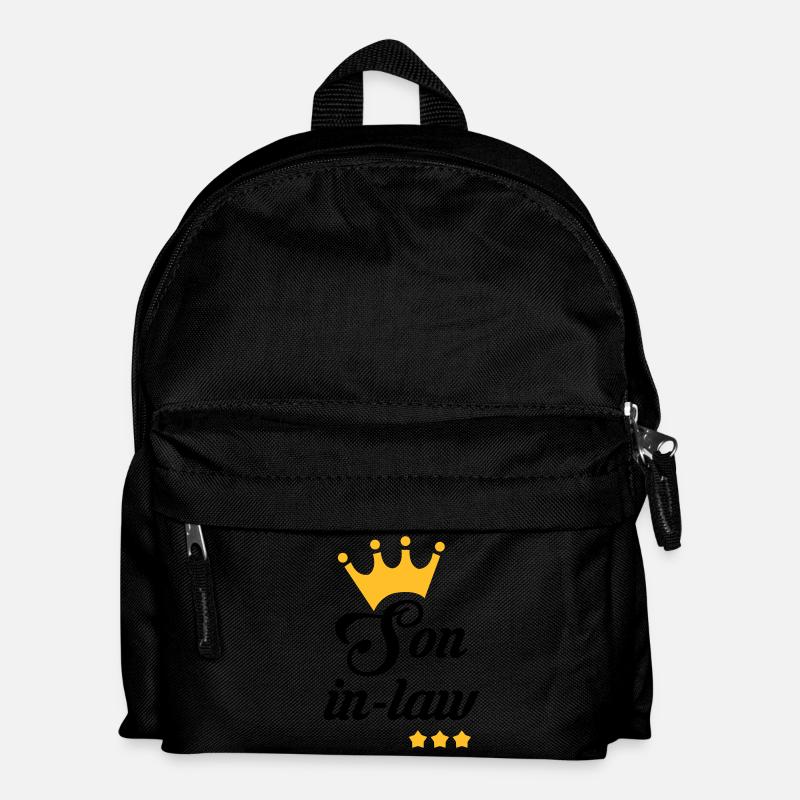 Schwiegervater Schwiegermutter Tochter Sohn - Kinder Rucksack - Schwarz