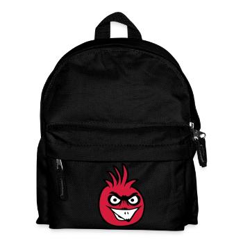 Papagei Vogel starrt böse gefährlich aggresive Wut - Kinder Rucksack - Schwarz - Vorne