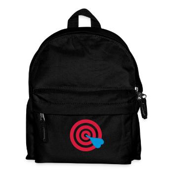 Dart Ziel - Kinder Rucksack - Schwarz - Vorne