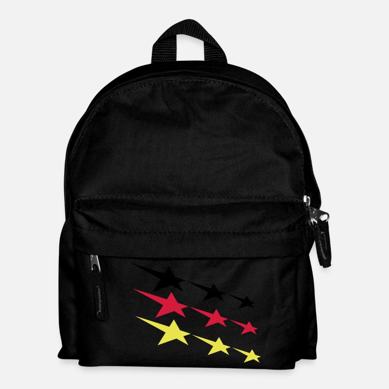 Deutschland Sterne - Kinder Rucksack - Schwarz