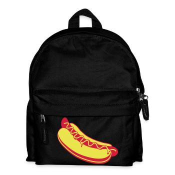 Hot dog - Kids' Backpack - black - Front