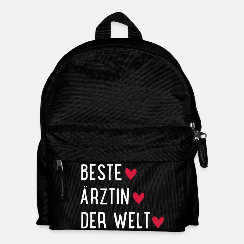 Beste Ärztin der Welt - Kinder Rucksack - Schwarz