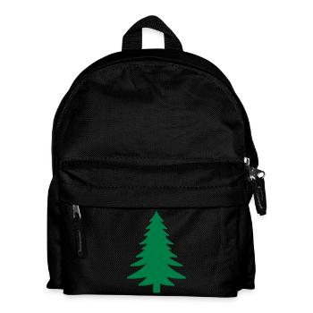 Fichte, Tanne, Wald - Kinder Rucksack - Schwarz - Vorne