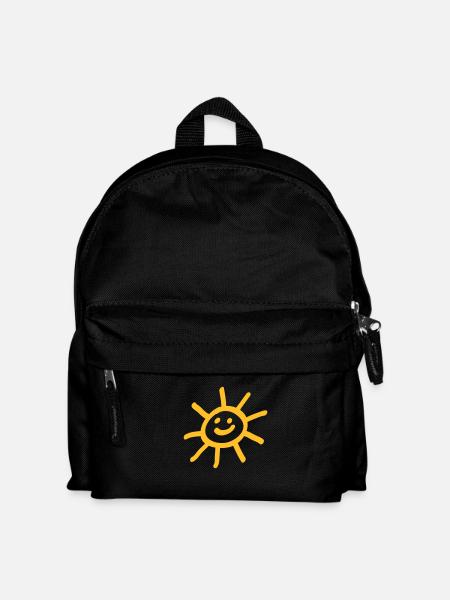 Sonne - Kinder Rucksack - Schwarz