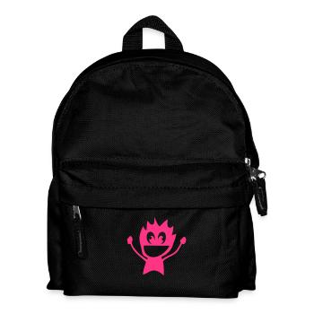 Charakter lustig Lächeln 2 - Kinder Rucksack - Schwarz - Vorne