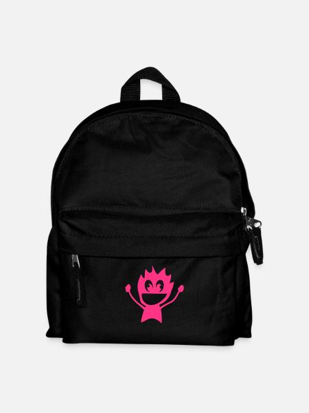 Charakter lustig Lächeln 2 - Kinder Rucksack - Schwarz