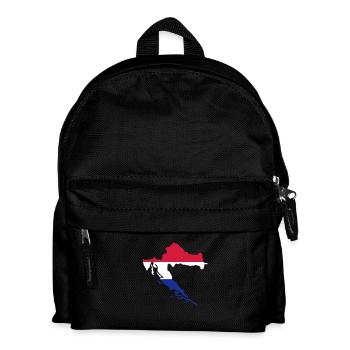 Kroatien - Kinder Rucksack - Schwarz - Vorne