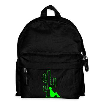 cactus relaxant penché homme se reposer dormir - Sac à dos Enfant - noir - Devant