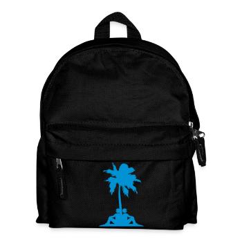 2 Männer Team Palme Zwei Freunde Crew Insel Urlaub - Kinder Rucksack - Schwarz - Vorne