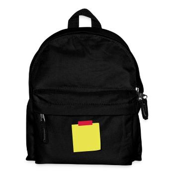 Zettel 3c - Kinder Rucksack - Schwarz - Vorne