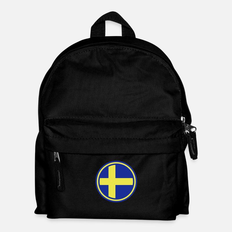 schweden sverige sweden - Kinder Rucksack - Schwarz