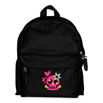Tête de mort princesse - Sac à dos Enfant - noir - Devant
