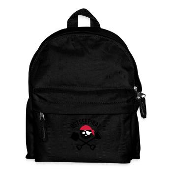 pirat ostsee - Kinder Rucksack - Schwarz - Vorne