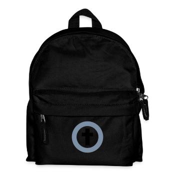 Kreis mit Kreuz / circled cross (rel, 2c) - Kids' Backpack - black - Front