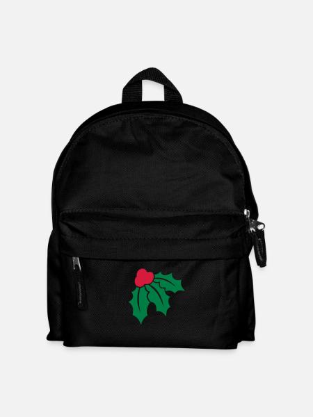 Weihnachtsstechpalme 2 - Kinder Rucksack - Schwarz