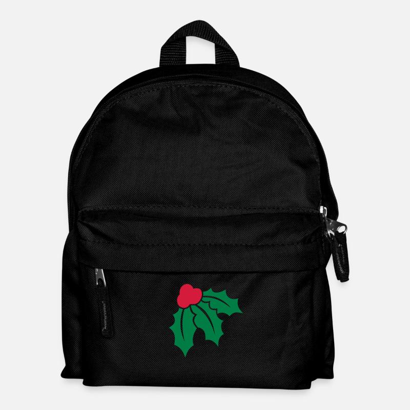 Weihnachtsstechpalme 2 - Kinder Rucksack - Schwarz
