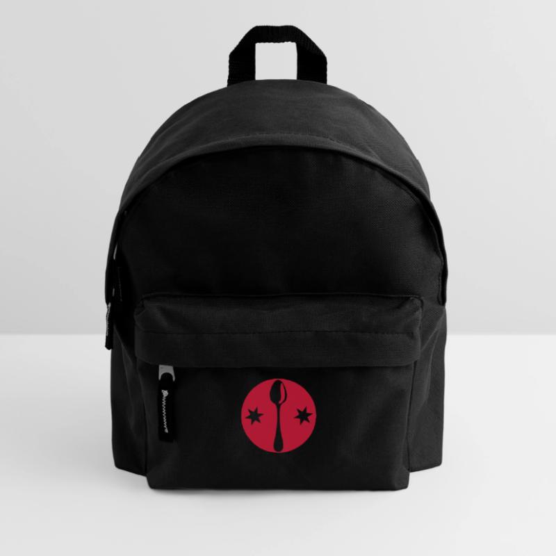 spoon spoon logo buffer löffel cuchar Kids' Backpack