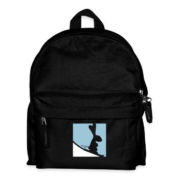 Rabbit Ski Bunny Skiing Winter Skiing Snow - Kids' Backpack - black - Front