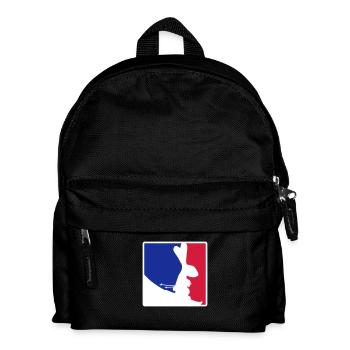 Bunny Ski Bunny Skiing Red Blue Skiing Snow - Kids' Backpack - black - Front