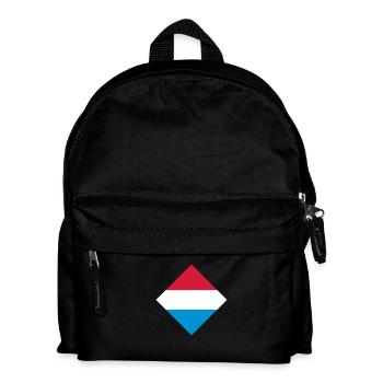 Luxemburg - Kinder Rucksack - Schwarz - Vorne