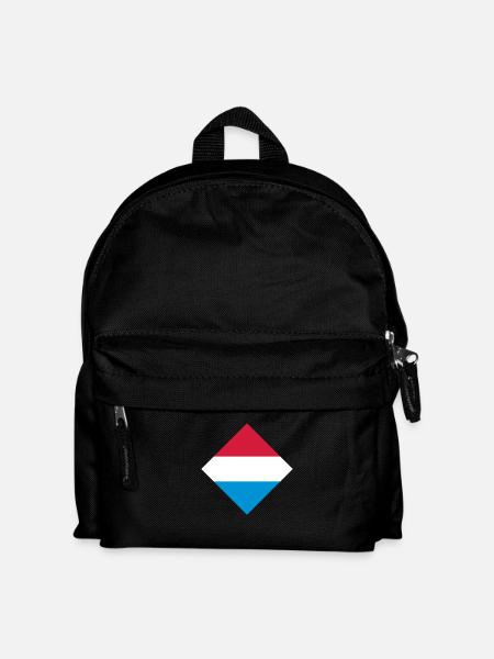Luxemburg - Kinder Rucksack - Schwarz