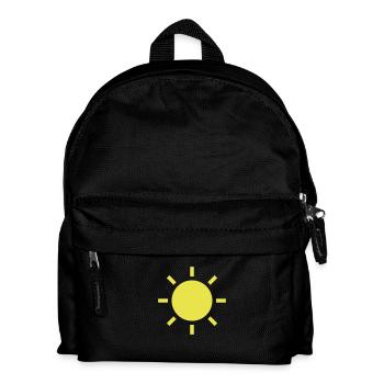 Wetter-Symbol - so - Kinder Rucksack - Schwarz - Vorne