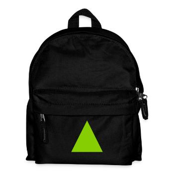 Dreieck / Triangle (1c) - Kinder Rucksack - Schwarz - Vorne