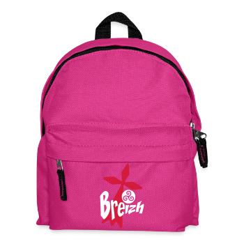 breizh Bretagne logo - Kinder Rucksack - Fuchsia - Vorne