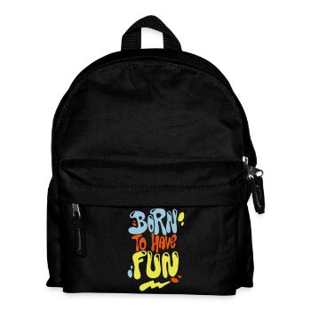Né à avoir du plaisir - Sac à dos Enfant - noir - Devant