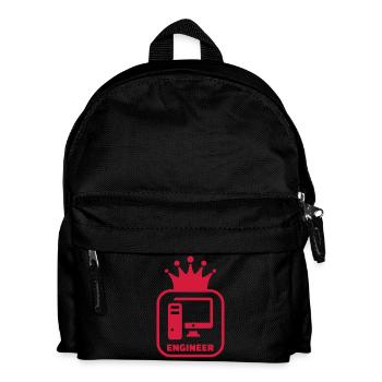 informatique / informaticien / ordinateur / geek - Sac à dos Enfant - noir - Devant