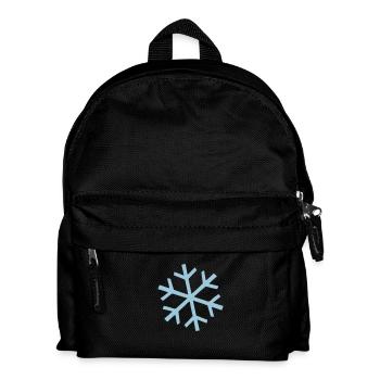 Schneeflocke - Kinder Rucksack - Schwarz - Vorne
