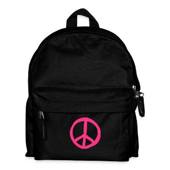 Peace__V013 - Kinder Rucksack - Schwarz - Vorne