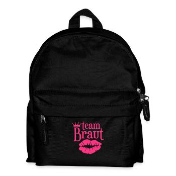 Team Braut - Junggesellinnenabschied - Kinder Rucksack - Schwarz - Vorne