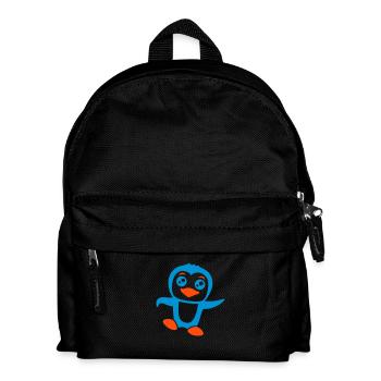 Cute Penguin Antarctica South Pole Zoo Animal Bird Cool - Kids' Backpack - black - Front