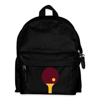 Tischtennis - Kinder Rucksack - Schwarz - Vorne