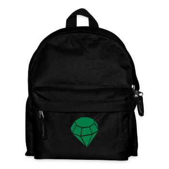 Diamant - Kinder Rucksack - Schwarz - Vorne
