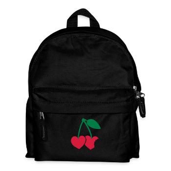kirschen - Kinder Rucksack - Schwarz - Vorne