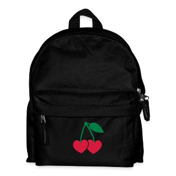 kirschen - Kinder Rucksack - Schwarz - Vorne