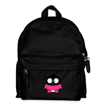 Süßer Pinguin Shirt Baby Kind Kleinkind Schüchtern - Kinder Rucksack - Schwarz - Vorne