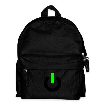 on, off, des commutateurs, pc, ordinateurs, - Sac à dos Enfant - noir - Devant