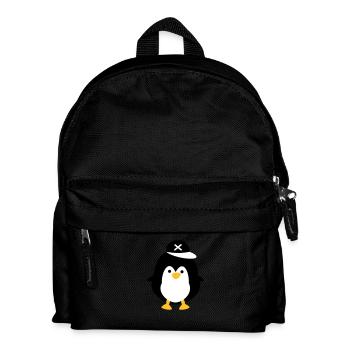 niedlicher Pinguin - Kinder Rucksack - Schwarz - Vorne