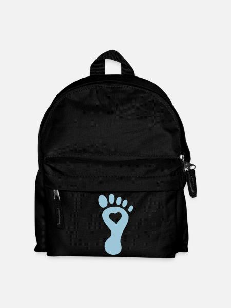 foot heart - Kids' Backpack - black