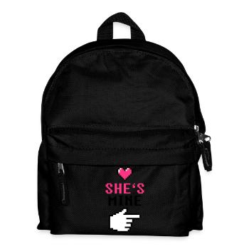 She's Mine 8-Bit - Kids' Backpack - black - Front