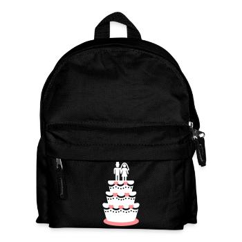 Hochzeit - Kinder Rucksack - Schwarz - Vorne